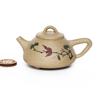 Чайник Исин, Ши Пяо, роспись глиной, №9, 70 мл