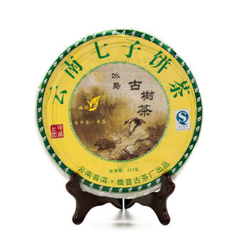 Пуэр Блин Шэн "Бин Дао Гу Шу", "Я Пу", 2013 г, 357 гр арт. 3117 Пуэр Блин Шэн "Бин Дао Гу Шу", "Я Пу", 2013 г, 357 гр